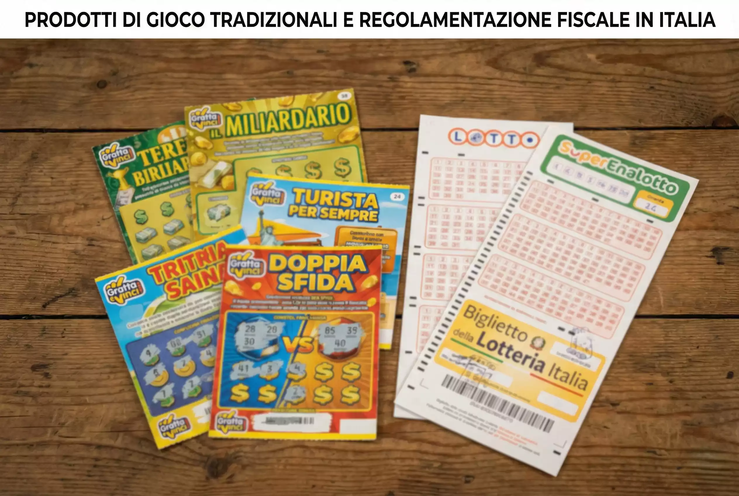 Gratta e vinci e schedine del lotto