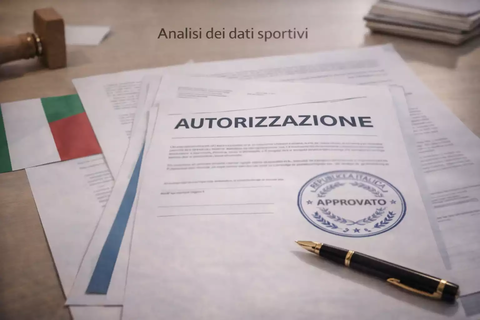 Documento con logo ADM e bandiera italiana