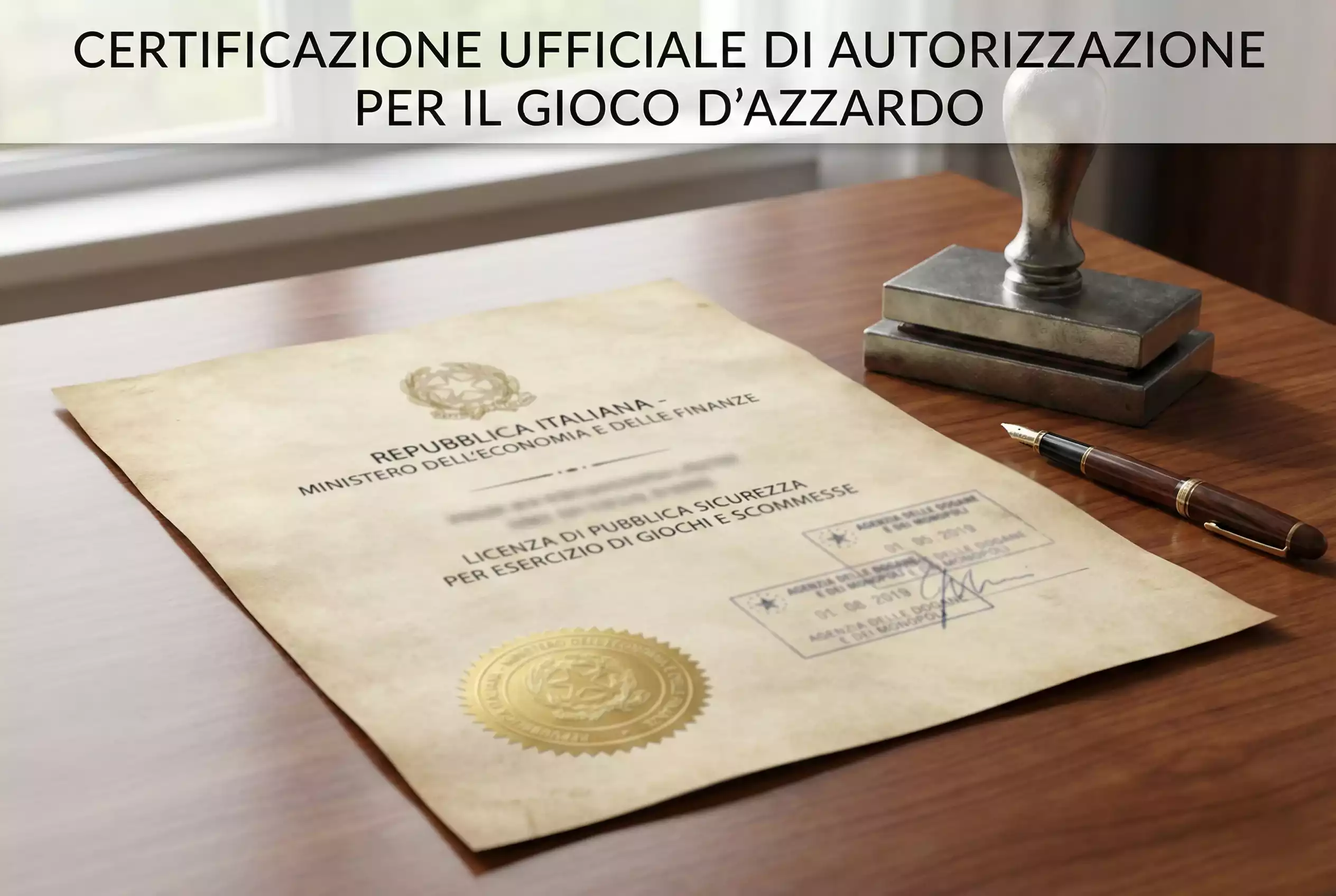 Documento ufficiale con sigillo e logo istituzionale